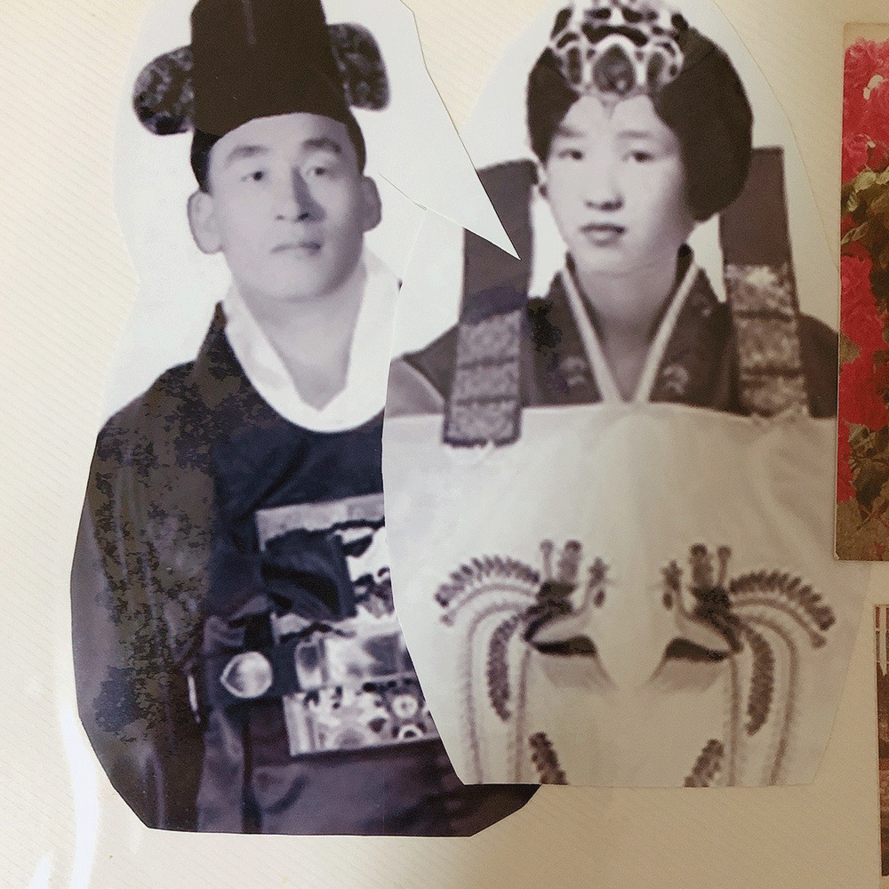 빛바랜 흑백 사진
